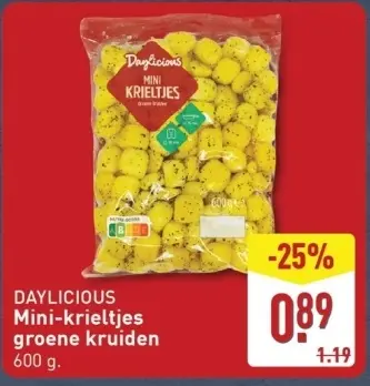 Aanbieding: Mini-krieltjes groene kruiden