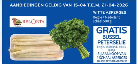 Promotie: Witte asperges