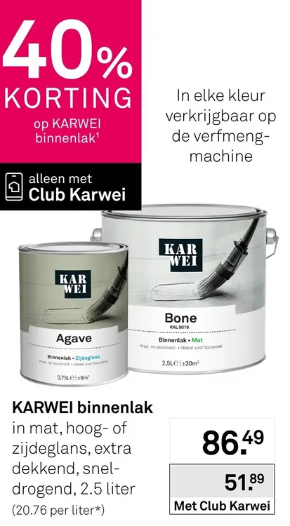 Aanbieding: Binnenlak