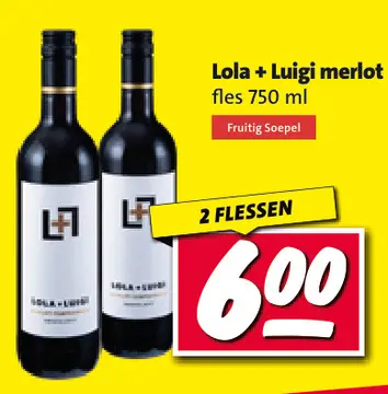 Aanbieding: Lola + Luigi merlot