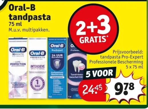 Aanbieding: Oral-B tandpasta