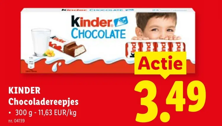 Promotie: Chocoladereepjes