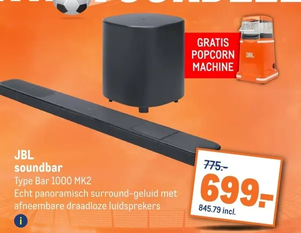 Aanbieding: soundbar Type Bar 1000 MK2
