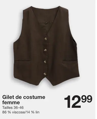 Offre: Gilet de costume femme