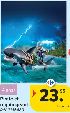 Offre: Pirate et requin géant