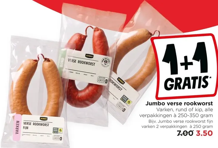 Aanbieding: Verse rookworst