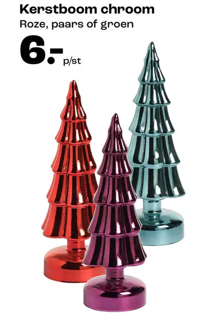 Aanbieding: Kerstboom chroom