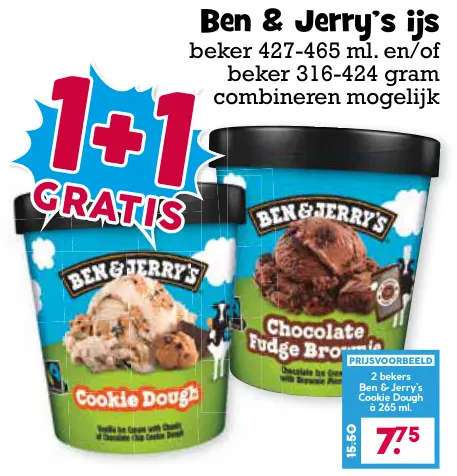 Aanbieding: Ben & Jerry's ijs
