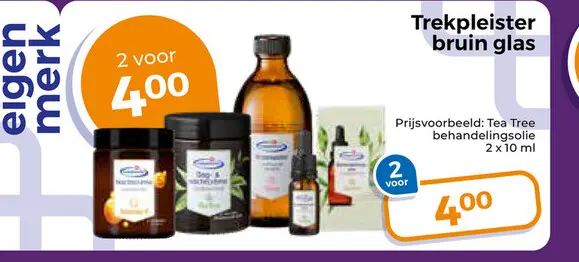 Aanbieding: Trekpleister bruin glas