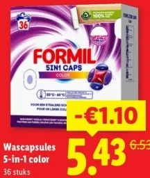 Aanbieding: Formil Wascapsules 5-in-1 color