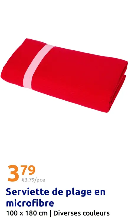 Offre: Serviette de plage en microfibre