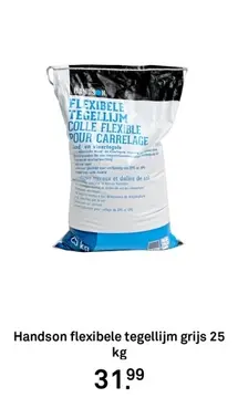 Aanbieding: Handson flexibele tegellijm grijs