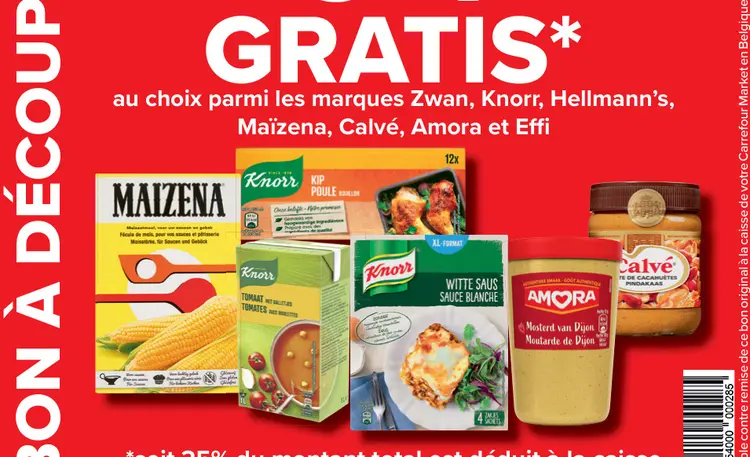 Offre: Various products from Zwan, Knorr, Hellmann's