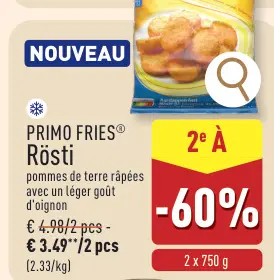 Offre: PRIMO FRIES® Rösti