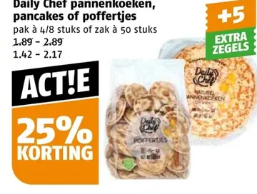 Aanbieding: Daily Chef pannenkoeken, pancakes of poffertjes