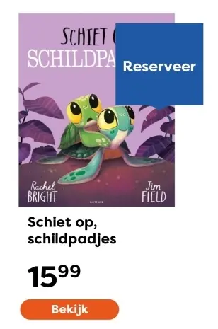 Aanbieding: Boek - Schiet op, schildpadjes