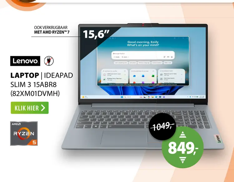 Aanbieding: Laptop | ideapad slim 3 15abr8