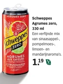 Aanbieding: Schweppes Agrumes zero