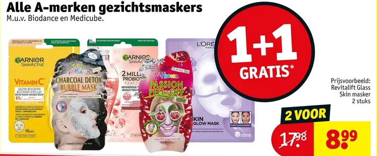 Aanbieding: A-merken gezichtsmaskers