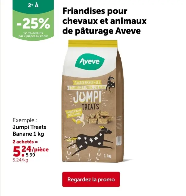 Offre: Jumpi Treats Banane