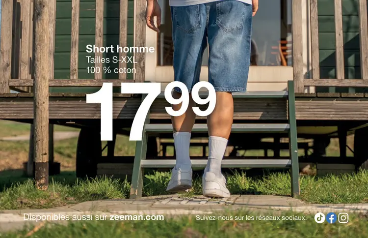 Offre: Short homme