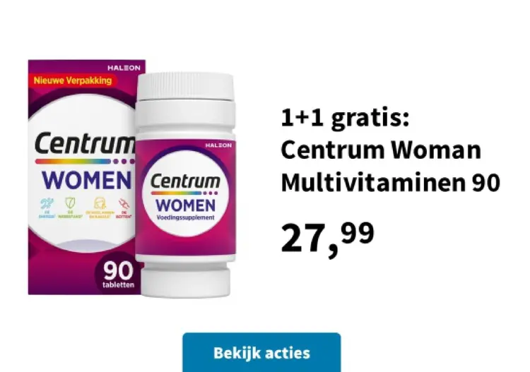 Promotie: Centrum Woman Multivitaminen