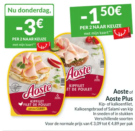 Promotie: Aoste of Aoste Plus