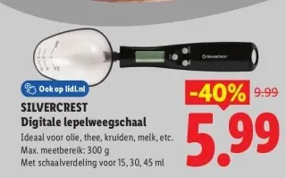 Aanbieding: Digitale lepelweegschaal