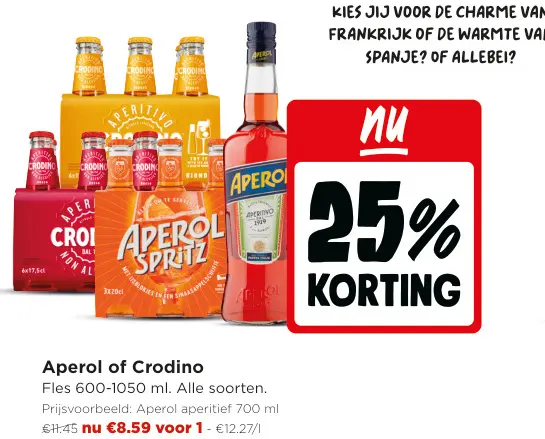 Promotie: Aperol of Crodino