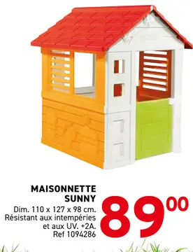 Offre: Maisonnette sunny