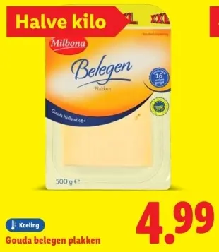 Aanbieding: Gouda belegen plakken