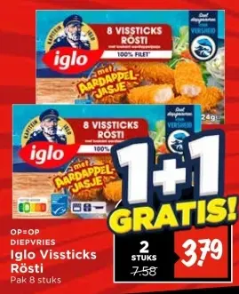 Iglo Vissticks Rösti