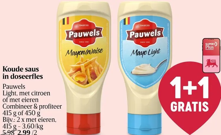 Promotie: Koude saus in doseerfles