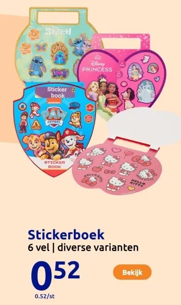 Aanbieding: Stickerboek