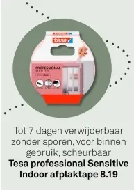 Aanbieding: Tesa professional Sensitive Indoor afplaktape