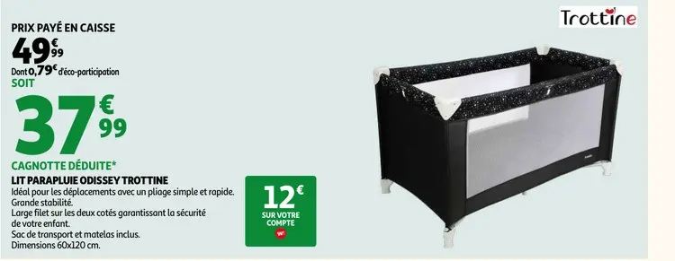 Promotie: Lit parapluie odissey
