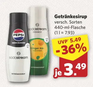 Aanbieding: Getränkesirup