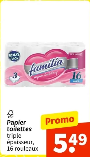 Offre: Papier toilettes