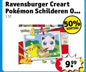 Aanbieding: Ravensburger Creart Pokémon Schilderen Op Nummer