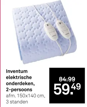 Aanbieding: elektrische onderdeken