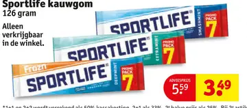 Aanbieding: Sportlife kauwgom