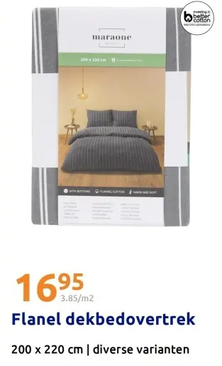 Aanbieding: Flanel dekbedovertrek