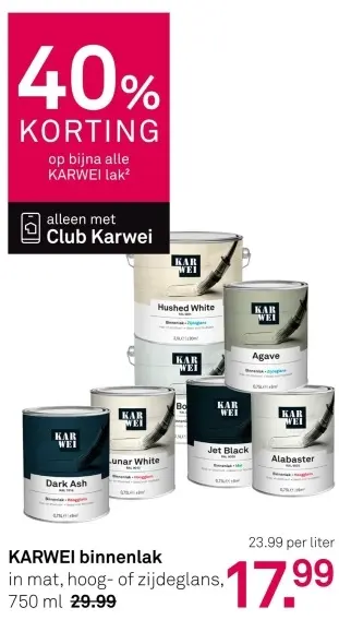 Aanbieding: Binnenlak