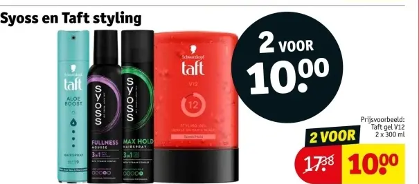 Aanbieding: Syoss en Taft styling