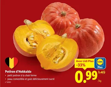 Offre: Potiron d'Hokkaido