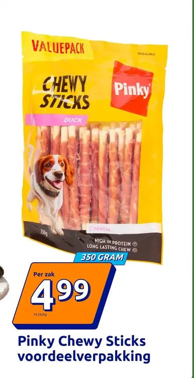 Aanbieding: Pinky Chewy Sticks voordeelverpakking
