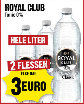 Aanbieding: Royal Club Tonic 0% 100 cl