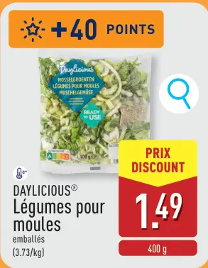 Offre: Légumes pour moules