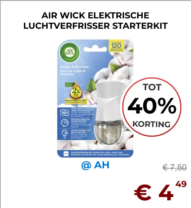 Aanbieding: Elektrische luchtverfrisser starterkit
