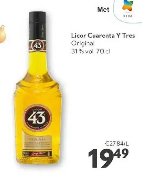 Promotie: Licor Cuarenta Y Tres